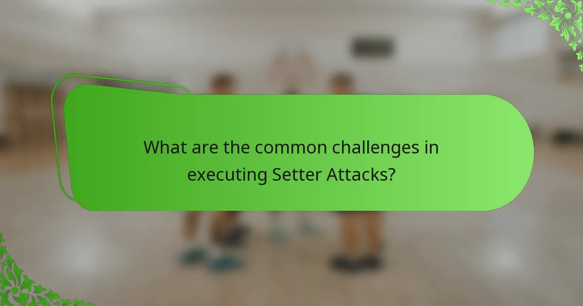 What are the common challenges in executing Setter Attacks?