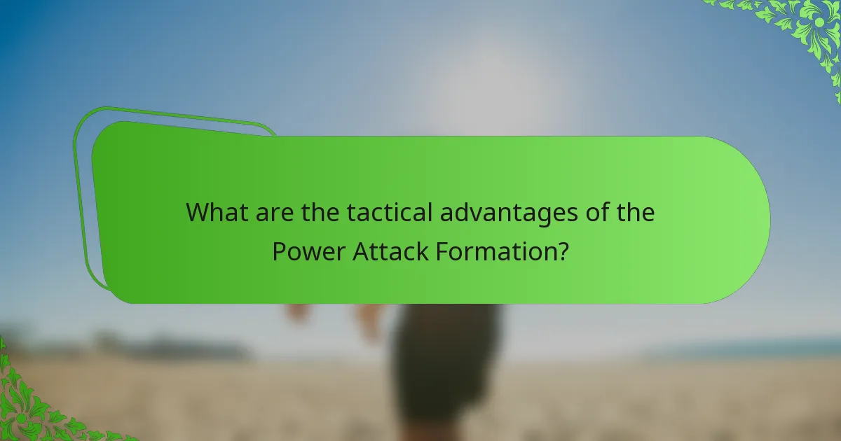 What are the tactical advantages of the Power Attack Formation?