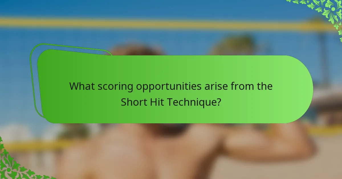 What scoring opportunities arise from the Short Hit Technique?